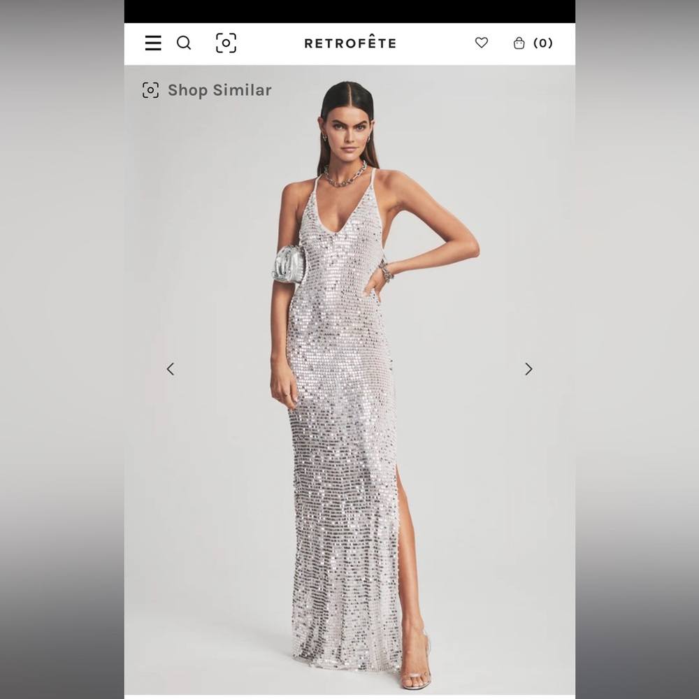 MARIE SEQUIN CROCHET DRESS